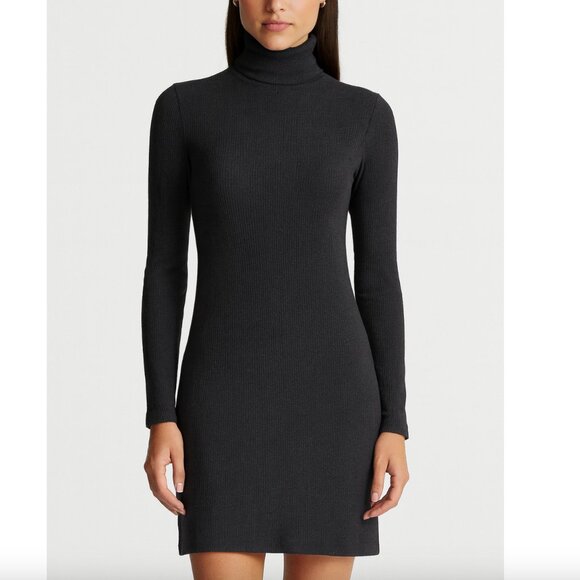 Polo Ralph Lauren Gray Turtleneck Sweater Dress | Long Sleeve Knit | Size XS - Picture 1 of 8